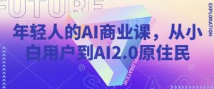 年轻人的AI商业课，从小白用户到AI2.0原住民-6688资源库
