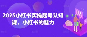 2025小红书实操起号认知课，小红书的魅力-6688资源库