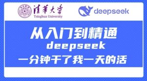 清华大学讲DeepSeek最全教程，从入门到精通，deepseek一分钟干了我一天的活-6688资源库
