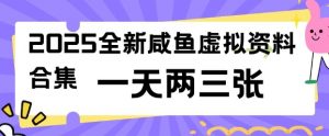 2025全新闲鱼虚拟资料项目合集，成本低，操作简单，一天两三张-6688资源库