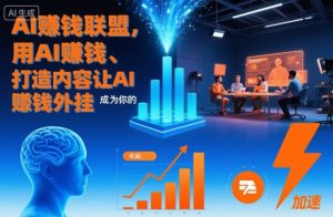 AI賺钱联盟，用AI賺钱、打造内容让AI成为你的賺钱外挂-6688资源库