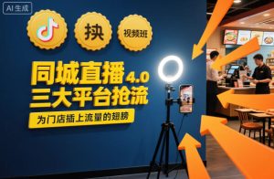 同城直播实操班4.0，三大平台抢流，为门店插上流量的翅膀-6688资源库