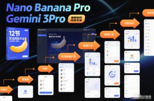 Nano Banana Pro Gemini 3Pro,最新创作实战课,12节实战向技术流,职场降维打击-6688资源库