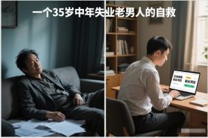 付费文章:一个35岁中年失业老男人的自救-6688资源库