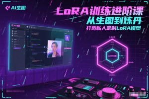 LoRA训练进阶课，从生图到炼丹，打造私人定制LoRA模型-6688资源库