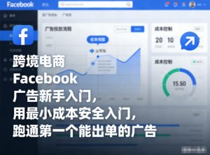 跨境电商Facebook广告新手入门，用最小成本安全入门，跑通第一个能出单的广告-6688资源库