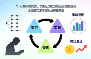 个人闭环实战营,为自己建立稳定变现的基础,全面建立你的商业逻辑思维-6688资源库