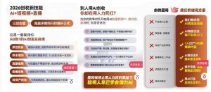 2026创收新技能AI+短视频+直播，用AI爆改生意，这是一套能陪你从0到1的AI创富实战课-6688资源库